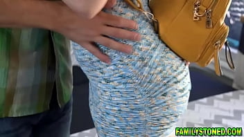 Preview 1 of Strip Solo Teen - family.com-Stepdaughter Lily Lou decides to come on to stepdaddy and get a good taste of his hard cock