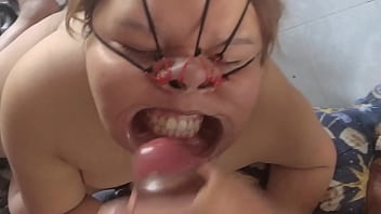 Preview 4 of Big Tits Mom Porns - I fuck her face and I cum on her nose