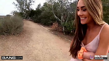 Preview 1 of Kabul X Videos - Real Teens - Mackenzie Mace Flashes In Public Before Rough Sex At Hotel
