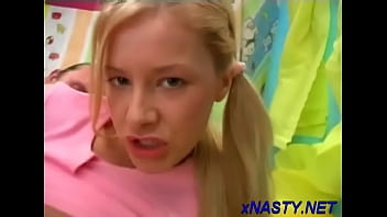 Preview 2 of Dasi Village Mom And Son Sex - Ravishing blonde Zhenya&#039_s taco is drilled
