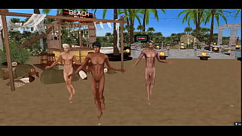 Preview 4 of Memek Keluar Peju Banyak - DANCING NAKED AT A BEACH BAR