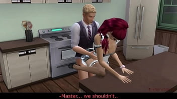 Preview 3 of Www Xxx Video Sapna Choudhary - Sims 4,  real voice,  husband cheating with young maid next to resting wife