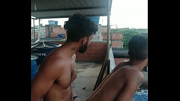 Preview 4 of Bible Blade - Eu e meu vizinho fomos foder na laje e quase fomos pegos Davi Lobo