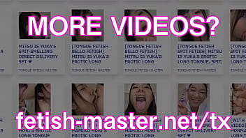 Preview 4 of Pusy Crempe - Japanese Asian Tongue Spit Face Nose Licking Sucking Kissing Handjob Fetish - More at fetish-master.net