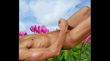 Preview 1 of Sauna Xxxxxsks - Pink flower jerking