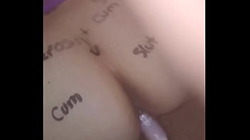 Preview 1 of Sons Butt - Blindfold and bound doggie style
