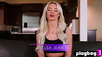 Preview 1 of Mom Rate Son - Petite blonde teen with perfect big ass Elsa Jean and hot masturbation