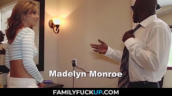 Preview 1 of Sex Pakistan Www Com - FamilyFuckUp.com - Small Teenie Rides her Black step Dad&#039_s Monter Cock at &#039_s Bed