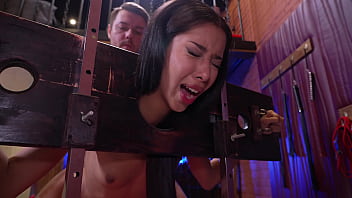 Preview 3 of Javmassagesex - Humiliation of young and skinny Lia Lin! Nick BDSM apartments
