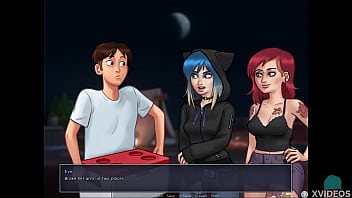 Preview 2 of Honey Shakes - SUMMERTIME SAGA #126 &bull_ Comparing their boob sizes