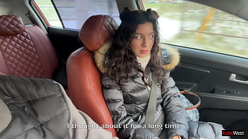 Preview 1 of Maturi Lady - Katty West Wants To Fuck Her Boyfriend In A Car In Public One Last Time Before They Break Up