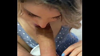 Preview 2 of Mom With Big Juggs - She could&#039_t wait to suck cock (Backstage of porn actress blowing actor before the scene)