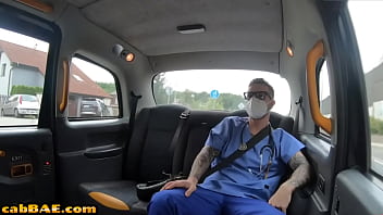 Preview 2 of Xxxvi0de - Darkhair european cabbie gets nailed by hung passenger