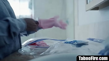 Preview 1 of White Trash Amature Troat Fuck - Ebony wife fucks delivery boy while covid-19 hubby is layin upstairs