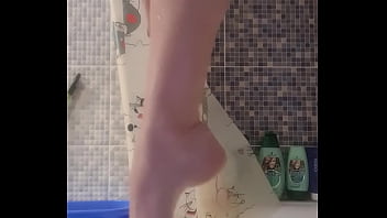 Preview 1 of Dood Hindi - Burning bitch smears cream on her legs in the bathroom