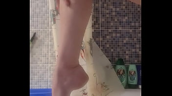Preview 4 of Dood Hindi - Burning bitch smears cream on her legs in the bathroom