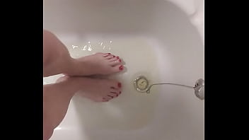Preview 4 of Russian Dream - Pissing in my pajamas all over my feet