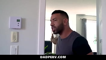 Preview 1 of Men Sixsy - Beefy Father Making His Young Stepson Suck His Dick - Mateo Zagal,  Sean Peek - DadPerv