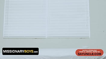 Preview 1 of To Son Porn Viedo - Missionary Boys - Straight Mormon Boy Made To Blow Church Leaders Cock For His Anointing