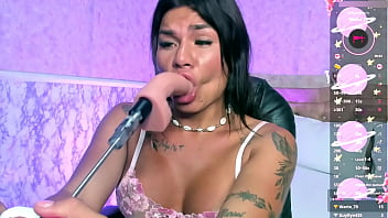 Preview 4 of Caught Black Widow Masterbating - TS Angelique Monroe - Webcam show from February 7,  2025