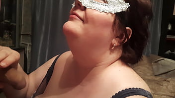 Preview 1 of Best Sexwap - Hot amateur BBW gives excellent head to her lover - homemade blowjob with oral creampie