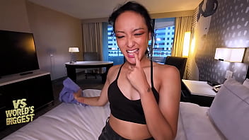 Preview 3 of Bd Hd Xxx Com - Cashier turns into BIG DICK LOVING FREAK fucked hard and Cum Covered Facial VS World Biggest Cock