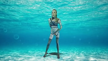Preview 3 of Ust Scadal - Underwater Babe Dances and Plays With Her Clitty