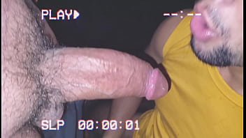 Preview 4 of Out Wet From Pussy - Chubby males in the dark of the club doing brotherage