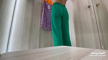 Preview 1 of Brazzers Sammie Spades - WOMEN&#039_S FITTING ROOM - PERVERT TEEN CUMS PUBLICLY  CarryLIght