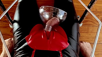 Preview 2 of Chubby German Ass - Dominatrix Mistress April in slaves rubber pants