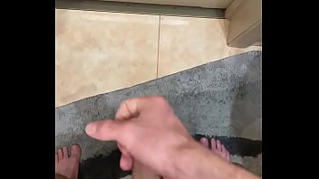 Preview 2 of Ember Pretty - cum on door in bathroom