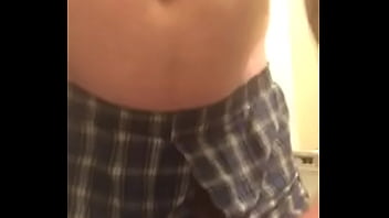 Preview 2 of Amatgeur Creampie - Me striping out of my pants