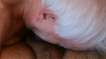 Preview 3 of Little Rennie Pussy - Grandpa Gives Sloppy,  Messy Head to Young Top