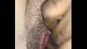 Preview 2 of Massage Agonorgasmos Movie - Fingering wife&rsquo_s hairy pussy while she sucks bbc