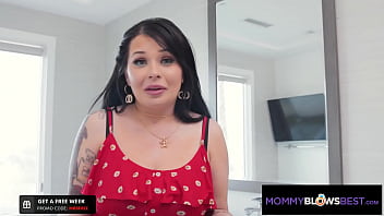 Preview 1 of Wwwpkxxx Com - MommyBlowsBest - Busty Brunette Step Mom Sucks Off Her Step Son Good - London Rose