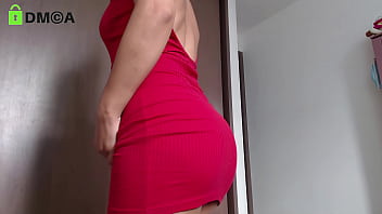 Preview 1 of Muslim Mom Son Sax - sexy dress try on haul with my sexy big ass ( bubble butt booty )