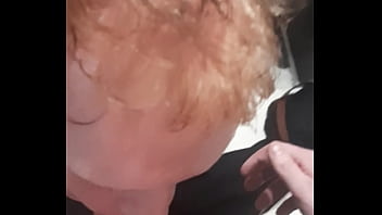 Preview 1 of Creepy Lesbian Stalker - Femboy slut gags on cock before intense orgasm moaning and shooting load
