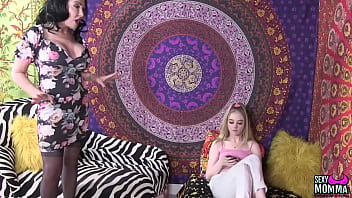 Preview 1 of Cum Tribute Hard Orgasm - SEXY MOMMA - StepDaughter Kitten Enjoys a Spanking