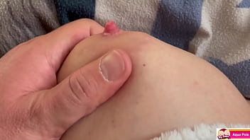Preview 3 of Virtual Mom Incest - Hand Job with a lot Cum on Big Tits when He Play with My Nipples