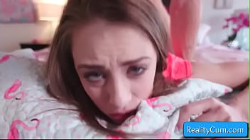 Preview 4 of Xxxxxxx V The Uk - Naughty blonde teen Allie Nicole swallow cock deep down her throat and get her pussy pounded hard