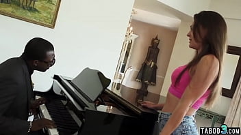 Preview 1 of Tayt Pussy - Curious brunette teen Olivia Wilder testing her stepfathers big black dick