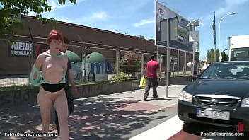 Preview 1 of Www Telugu Hd Sex Videos Com - European redhead humiliated in public