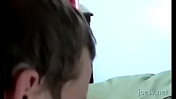 Preview 1 of Lena Paul Couch - Sexy homosexual pair in threesome