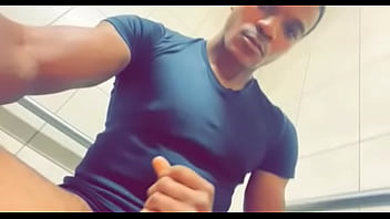 Preview 2 of X On - Jacking off in the store restroom