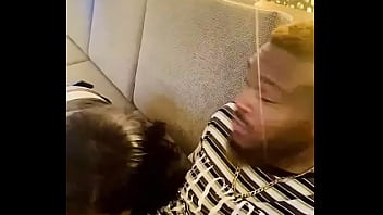 Preview 2 of Black Hindi Xxx Video - Getting Head In Public In The Marriott Lobby (POV)
