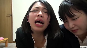 Preview 1 of Kiss Fuck Ass - Bottomless Japanese female employees after work sex party