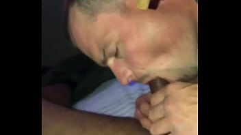 Preview 1 of Www Sxxx Hx - White guy sucks black dude