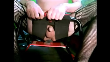 Preview 4 of Traditional Girl Sex - home video of sissy boi riding big dildo