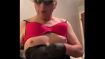 Preview 3 of Rough Gerboydy Sm - CD Nikki sexy pink bra smoking VS120 and nipple play