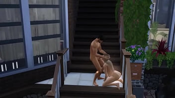 Preview 2 of Ginger Bony Mx Porno - Беременная подруга поднималась по лестнице. Пришлось &quot_подтолкнуть&quot_